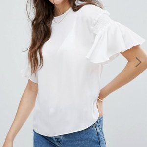 ASOS Ruffle Sleeve Tee